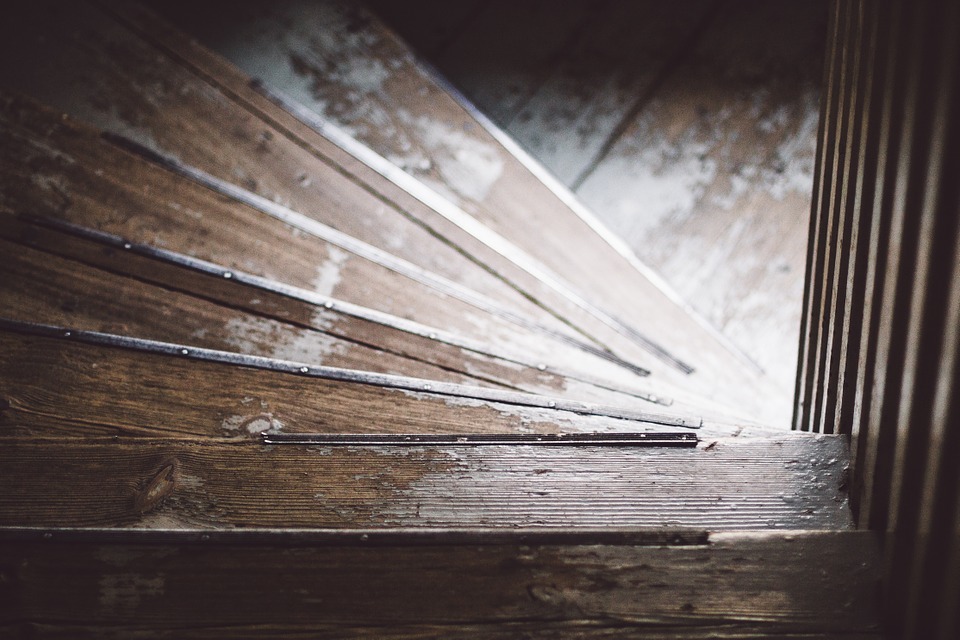 wooden stairs